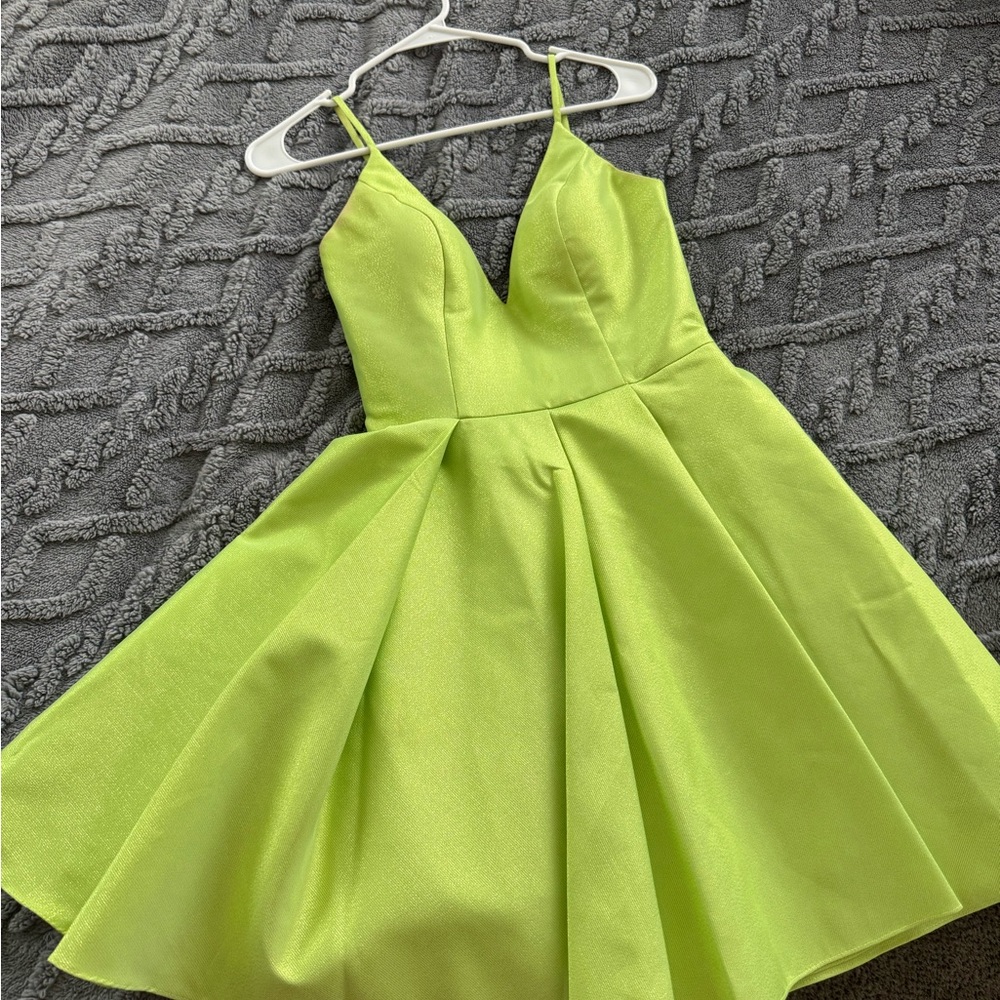 Vibrant Lime Green Dress